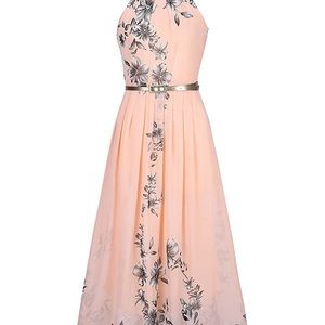 women’s pink floor length dress. Size S